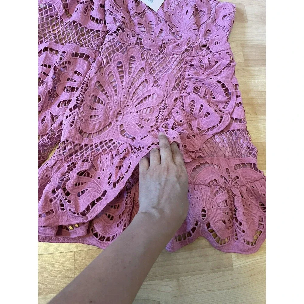 NWT Showpo. Kiss Me Quick One Shoulder Dress Size 6 Dusty Rose - Picture 10 of 14
